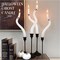 4-Pack Ghost Taper Candles – Cute Halloween Candle Decor for Table, Mantel & Indoor Party Centerpieces